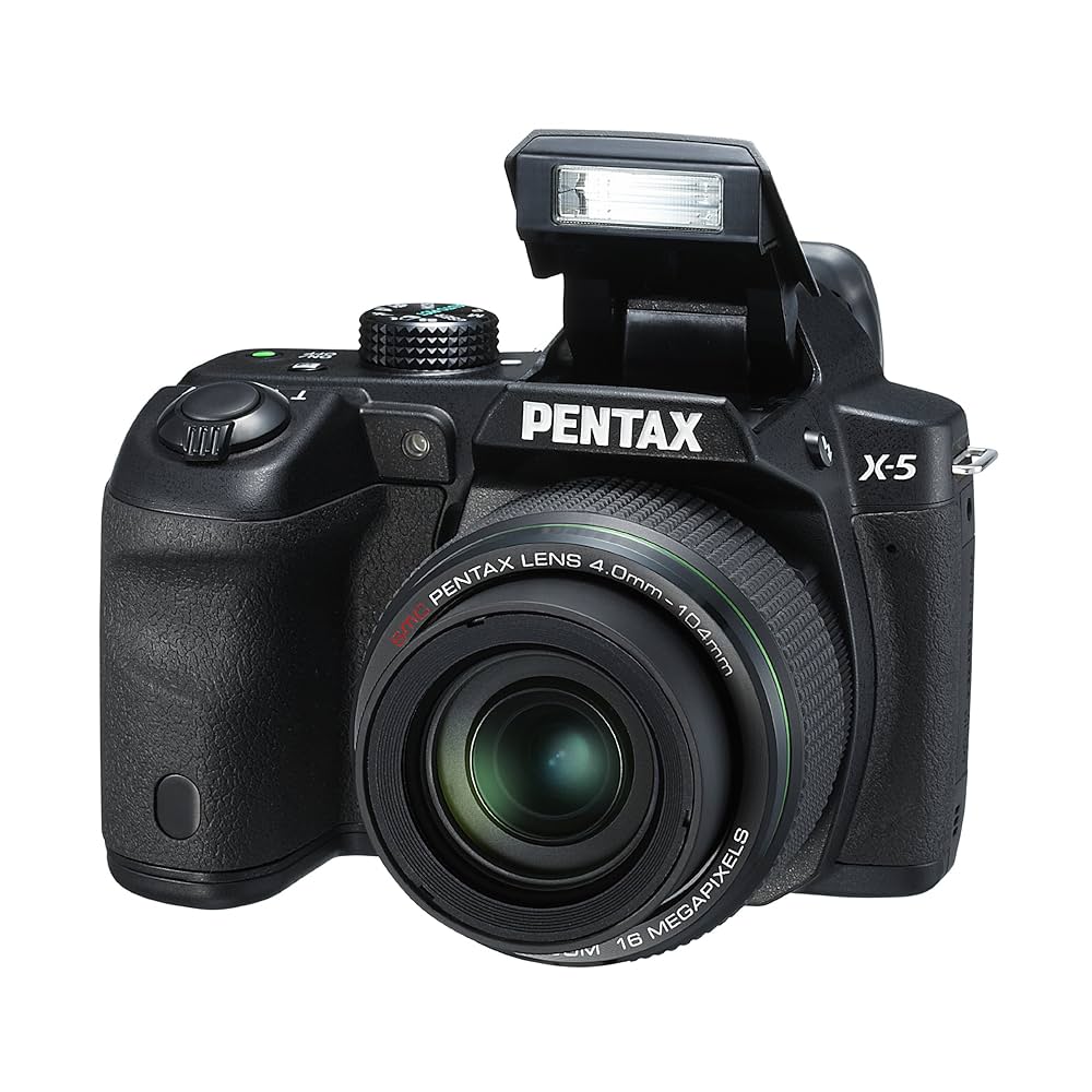Pentax X5 Bridge Camera - Black (16MP, 26x Wide Angle